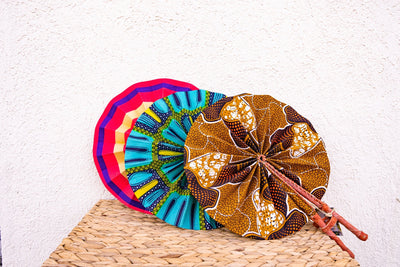 Makara Multicolored Fabric Fan